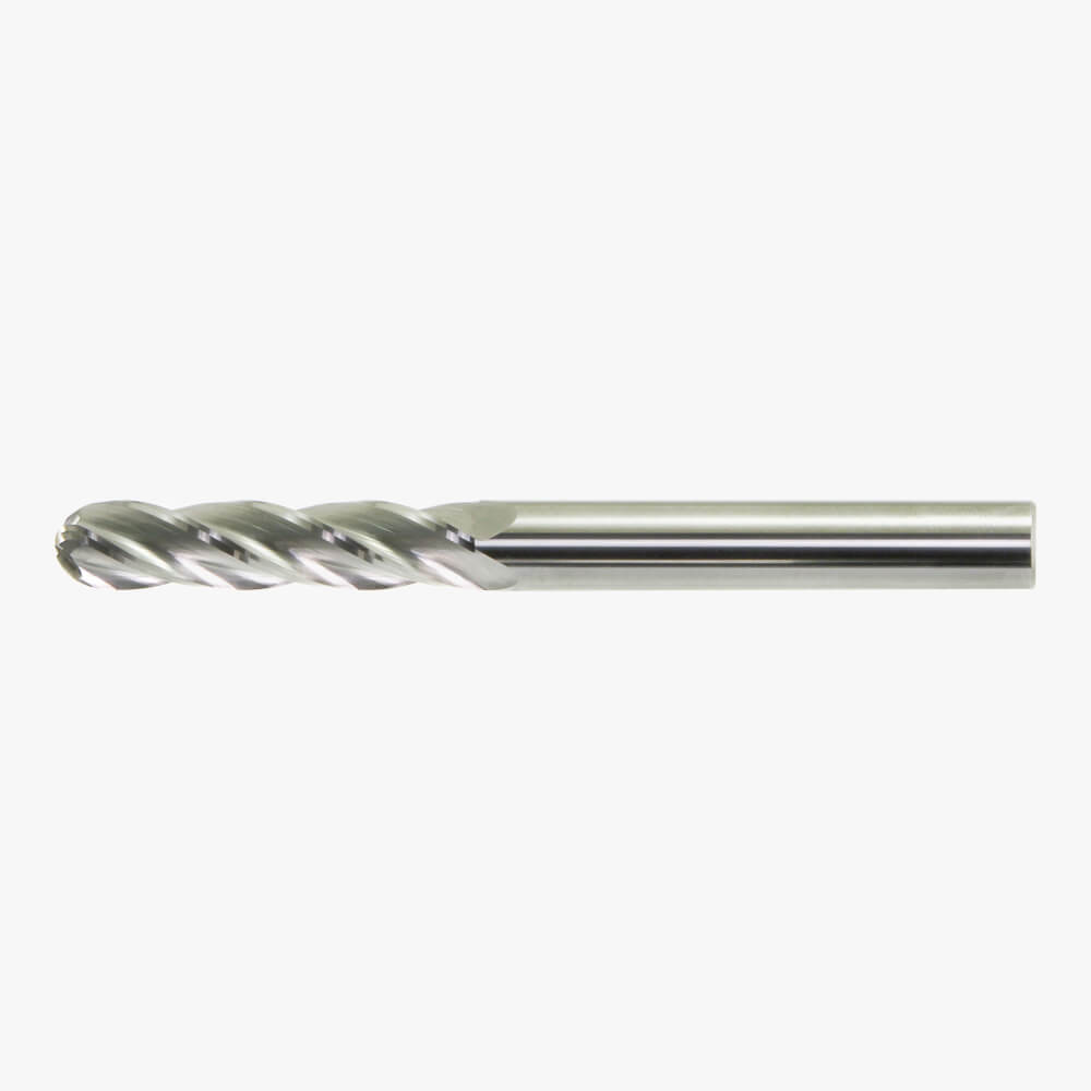 7750 Series 4-Flute Ball Nose Finishing End Mills