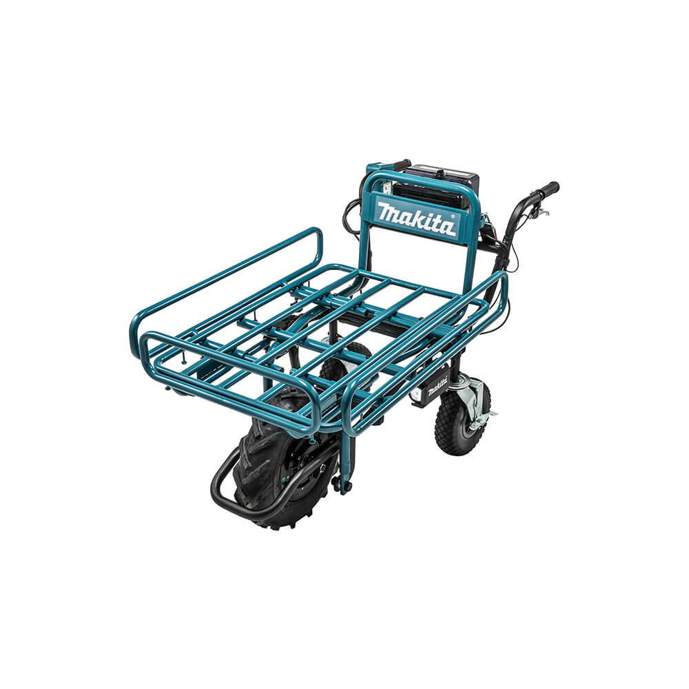 18V x2 LXT Power-Assisted Brushless Wheelbarrow with Flatbed Tray
