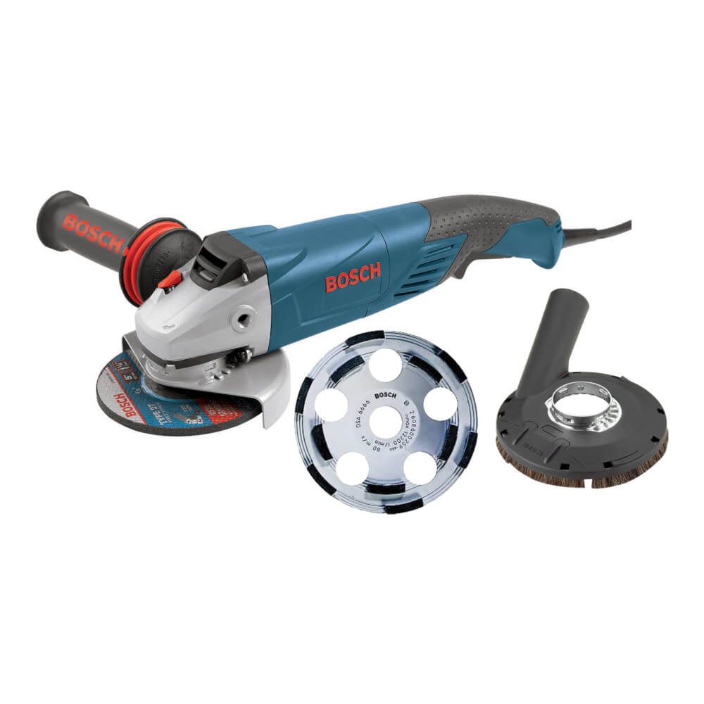 5 In. Angle Grinder with Concrete Cutting Kit