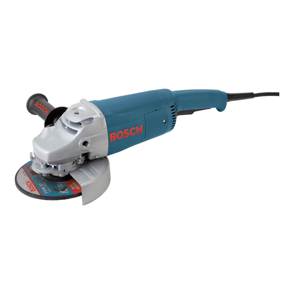 7 In. 15 A Large Angle Grinder with Rat Tail Handle