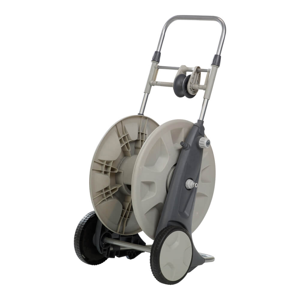 Hose Reel cart with hose guide, capacity 225', Practica