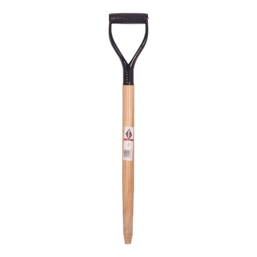 Handle, 28&quot;, grain scoop with steel D-Grip