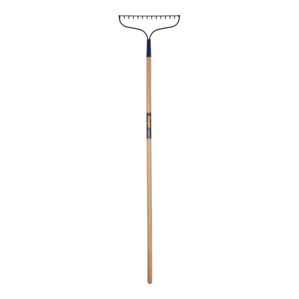 Bow rake, 14 steel tines, 54&quot; hdle, Cougar