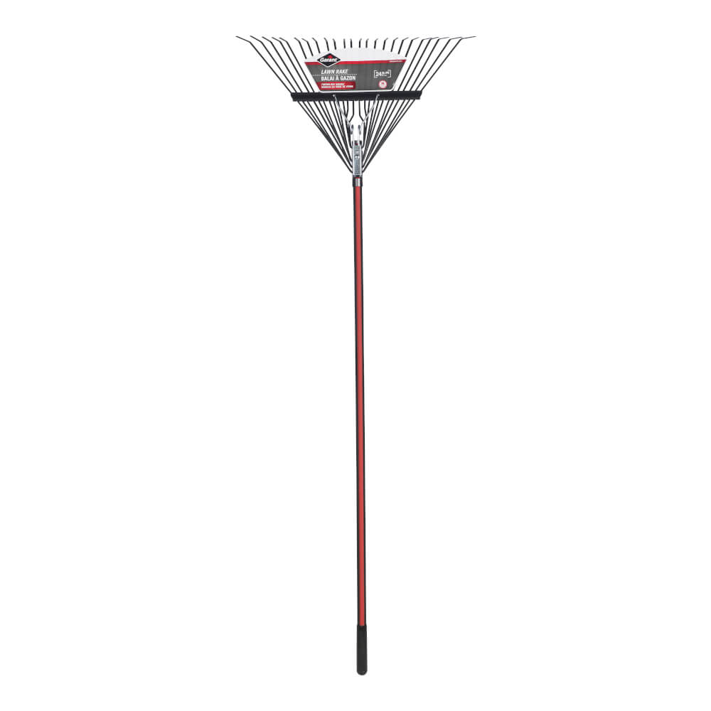 Lawn rake, 24 steel tines, Garant