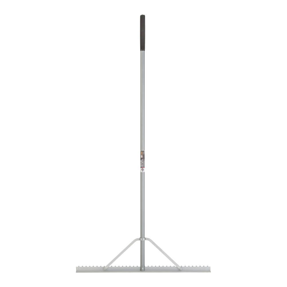 Level rake, landscaping, head/hdle aluminum, unassembled