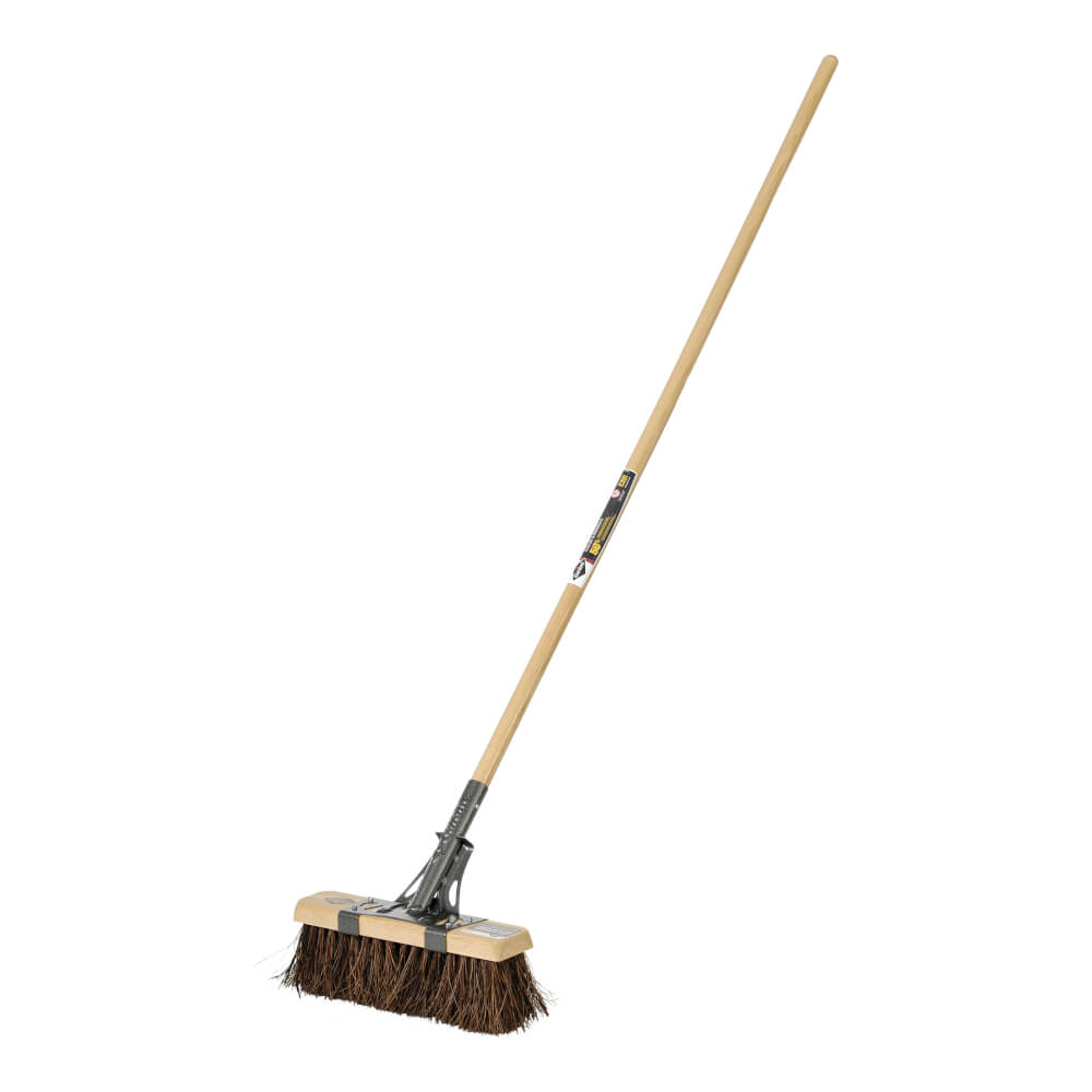 Street/stable broom, 14&quot;, palmyra fibers for extra rough surfaces, lh, Garant Pro