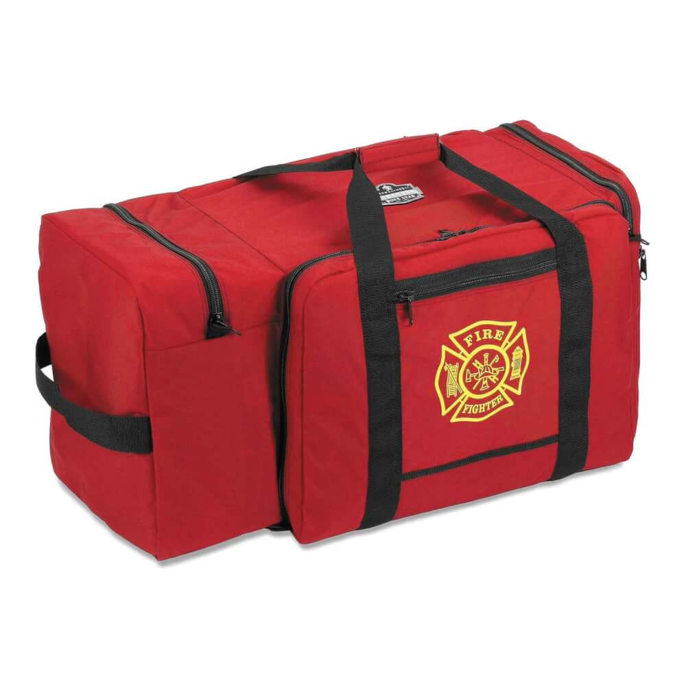 ProFlex&reg; GB5005P 7280ci Red Large F&amp;R Gear Bag - Polyester Fire and Rescue Gear Bags