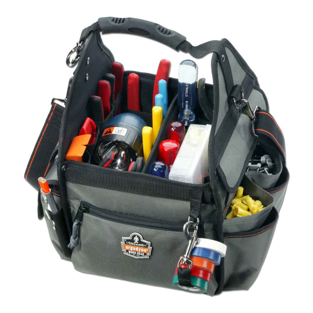 ProFlex&reg; 5840  Gray Electrician Tool Organizer Tool Bags