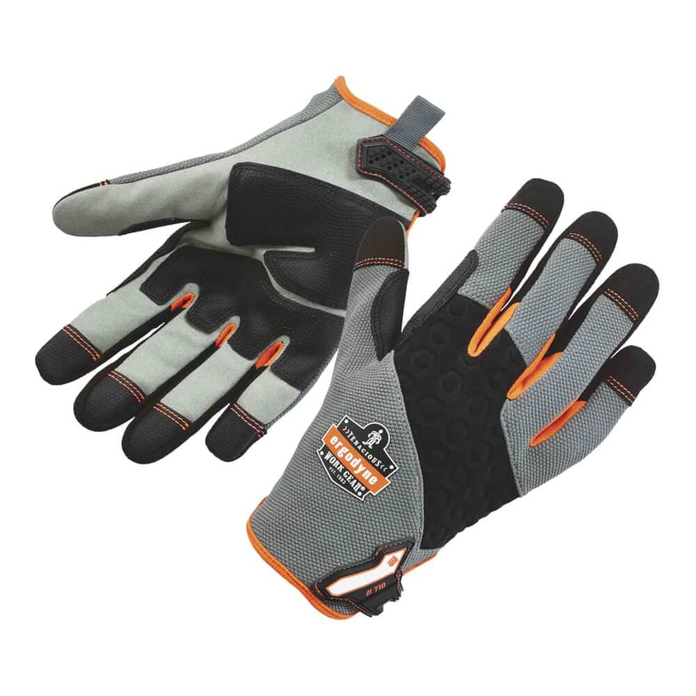 ProFlex&reg; 710 NEW S Gray Full-Finger Trades Gloves