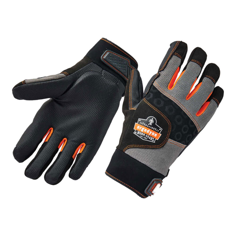 ProFlex&reg; 9002 XL Black Certified Full-Finger Anti-Vibration Gloves