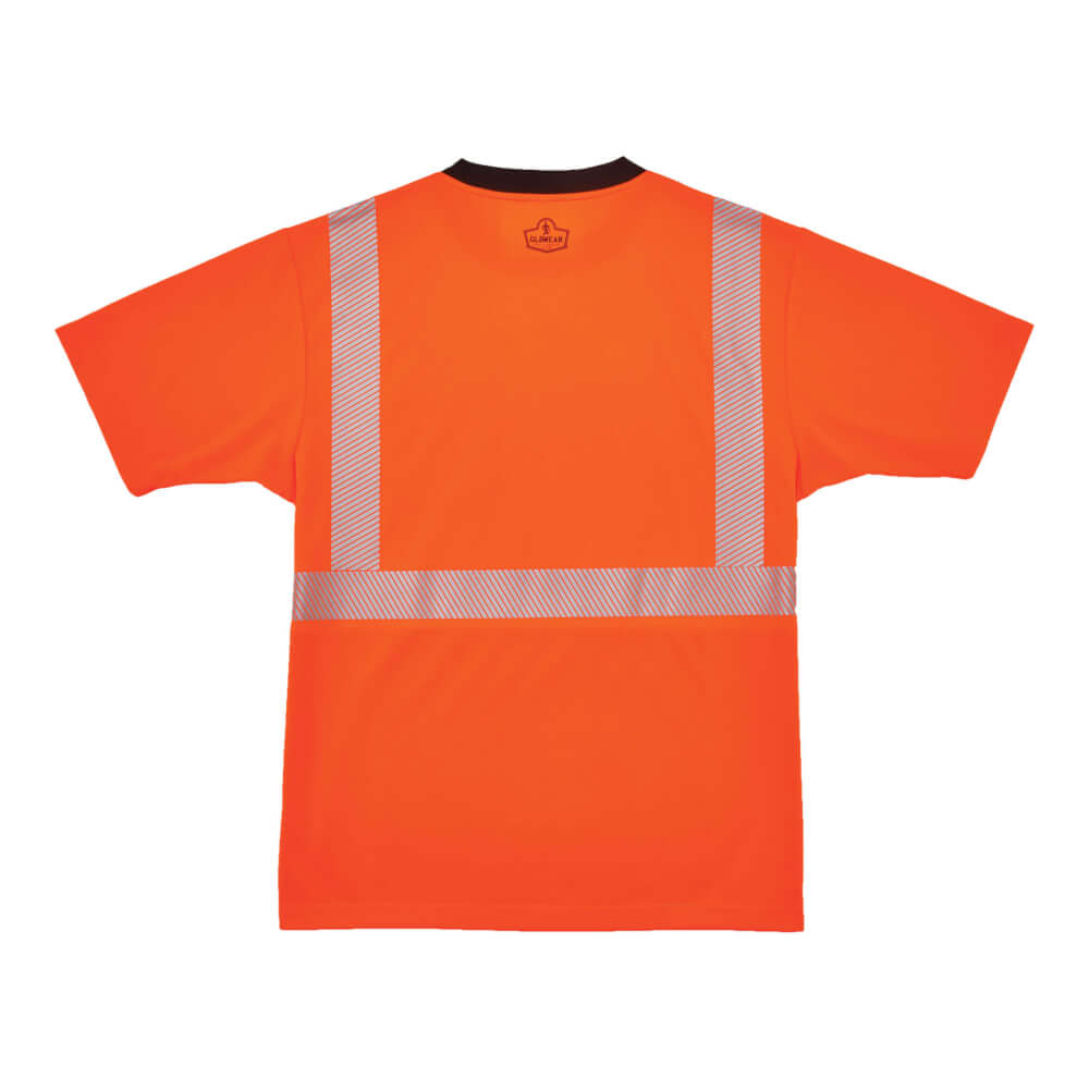 ProFlex&reg; 8280BK 3XL Orange Type R Class 2 Black Front T-Shirt