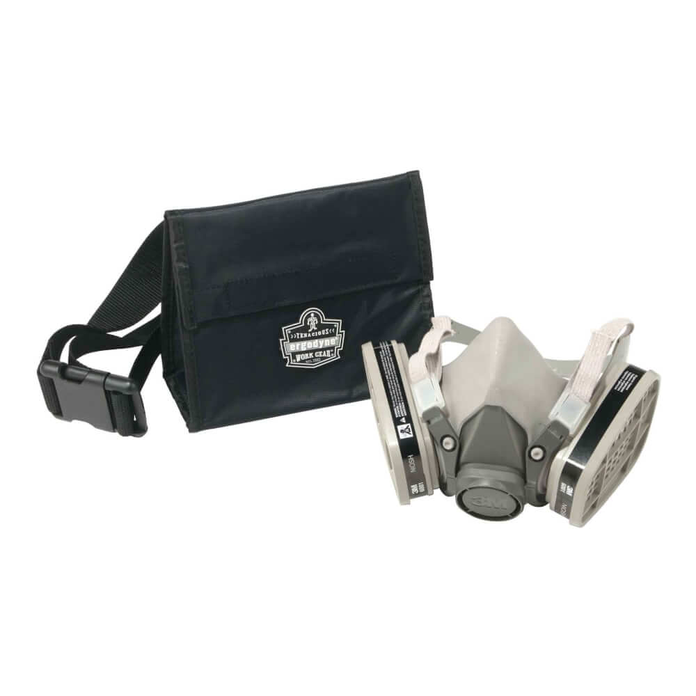 ProFlex&reg; GB5180 135ci Black Respirator Waist Pack-Half Mask Respirator Bag
