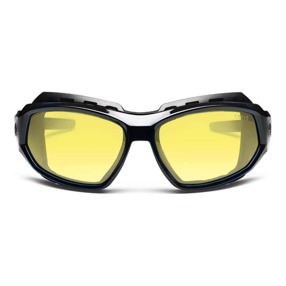 ProFlex&reg; LOKI Yellow Lens black Safety Glasses // Goggles