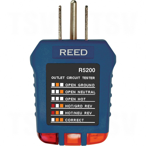 REED R5200 Outlet Circuit Tester