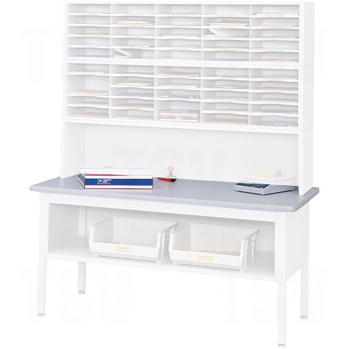 E-z Sort&reg; Mailroom Furniture-sorting Tables With Shelf-table Top