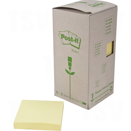 Recycled Post-it&reg; Self-Adhesive Notepads