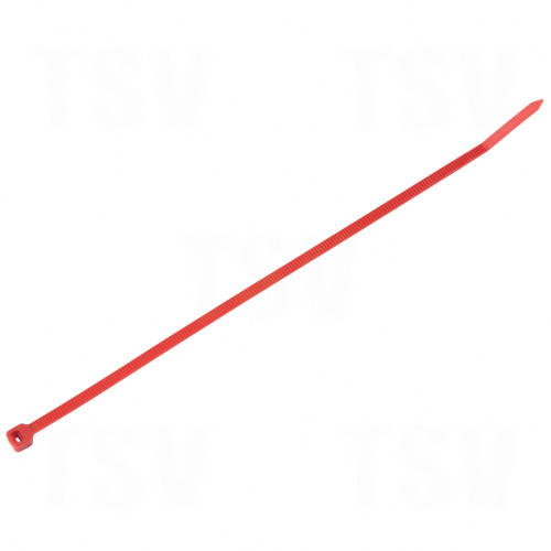 CABLE TIES 8&quot; RED 100/BAG 40LB TENSILE