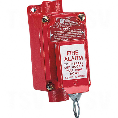 Explosion-proof Fire Alarm Pull Station (mpex) Two-step Operation Prevents Accidental Activation