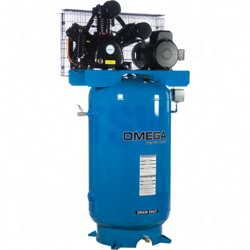 Industrial Series Air Compressors - 5 HP Horizontal Compressor - Two Stages