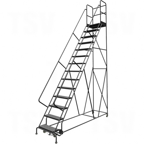 Deep Top Step Rolling Ladder