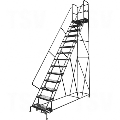 Deep Top Step Rolling Ladder